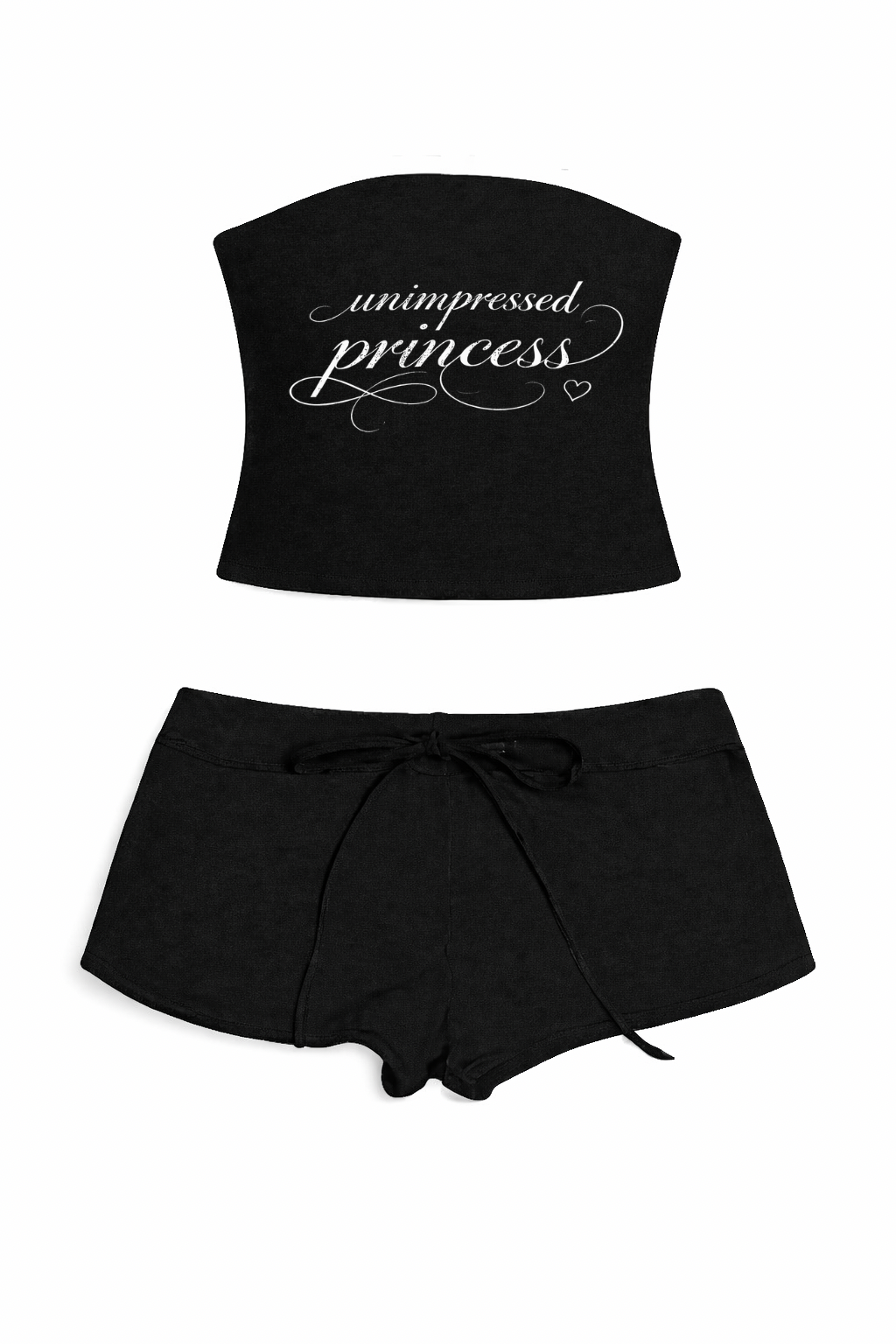 UNIMPRESSED PRINCESS SHORT SET