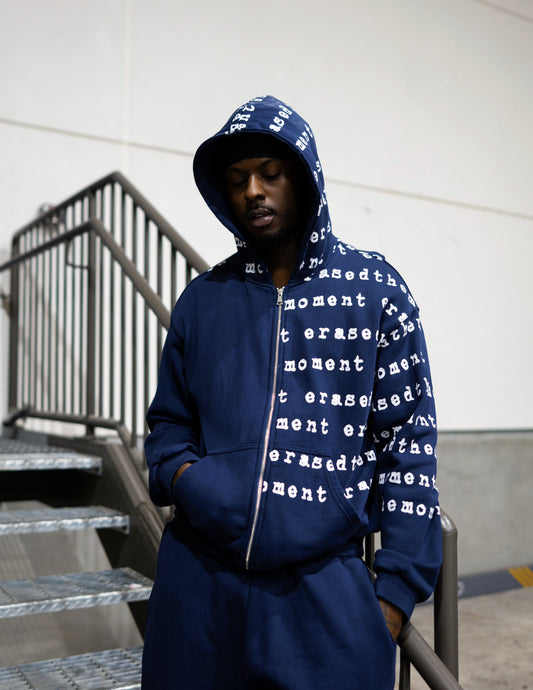 LONG LOGO ZIP-UP HOODIE